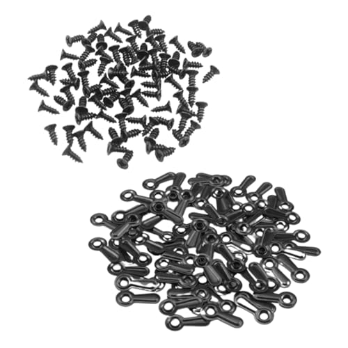 Image of 100pcs Picture Frame Backing Clips and Screws Kit Versatile Frame Wall Hardware for Hanging Pictures Strong Clips for Home Hotel and Museum Use