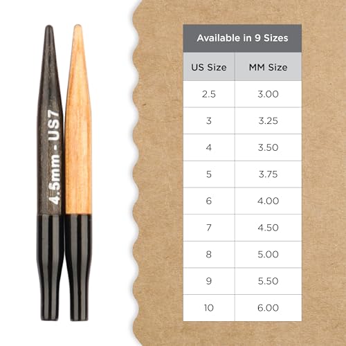 Image of Knitter's Pride Day & Nite Mini Interchangeable Circular Needles 2 inch inch (5cm) - US Size 7 (4.5mm)