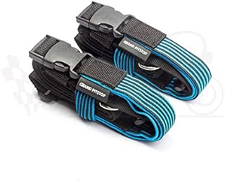 Grand Pitstop Motorcycle adjustable luggage straps Stretch 22"-68" bungee cords - Set of 2