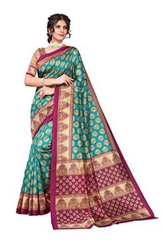 Image of Yashika Women's Sarees Women's Combo Art Silk Printed Saree With Unstitched Blouse Piece |saree for Women | saree combo | New Sari | Saree Pack Of 3