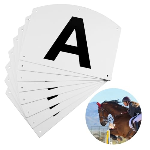 Marqueurs de Dressage PEUTIER en Acrylique : 8 Grandes Lettres pour Arène Équestre