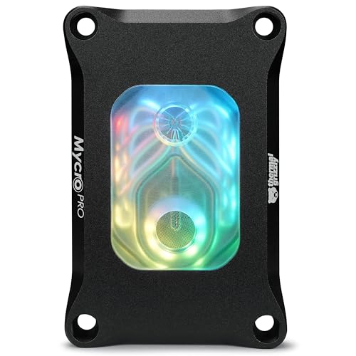 Thermal Grizzly Mycro Pro RGB - CPU AMD AM5 Waterblock Also fits AM4 - G1/4 High Performance Liquid Cooling Block Precision-Machined Nickel-Plated Copper Cold Plate 0.2 mm Microfins and Filter