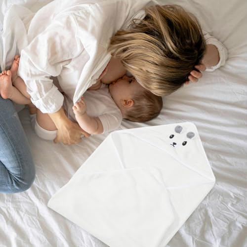 Toallas con capucha para bebés que secan rápido sin irritar la piel pack de 2 5