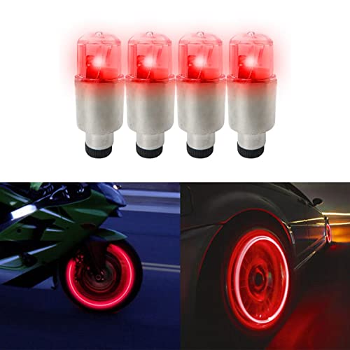 16 Pack Car Auto Wheel Tire Tyre Air Valve Stem LED Caps Cover Waterproof Accessories Fit for Bike Car Motor (Colorful, Red, Blue, Green) - Image 4