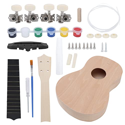 Kit ukulélé, kit ukulélé 21 pouces bricolage tilleul peinture légère cadeau artisanal enfants petits jouets - Les Beatles, Paul McCartney, John Lennon, RIngo Starr, George Harrison Kit ukulélé, kit ukulélé 21 pouces bricolage tilleul peinture légère cadeau artisanal enfants petits jouets – Image 7