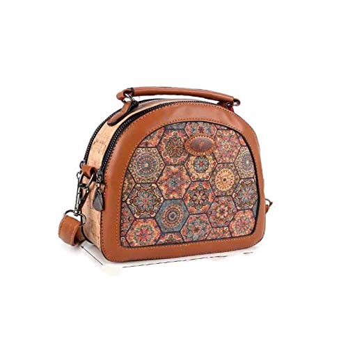 Bolso Bandolera Mujer Fabricada en Corcho ecológico Natural