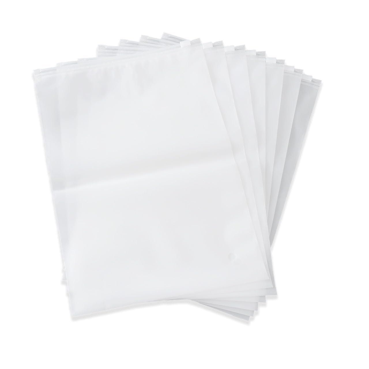 Red Dot GiftClothes Packaging Bags for Shipping,25 Count 20x30cm Frosted Zipper Plastic Bags for Clothing, Thick Plastic Apparel Bag for Packaging Makeups, Toiletries, Underwear with Vent Holes