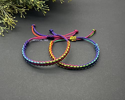 Image of ARTIFICIAL TREE HANDMADE KALA DHAGA BRACELET ADJUSTABLE FOR WOMEN MEN GIRLS BOYS Nazar Bracelets 2 Piece