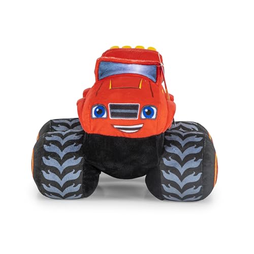 Image of Jay Franco Monster Truck Plush Pillow Buddy - Soft Plushie Stuffed Pillow, Red - Blaze