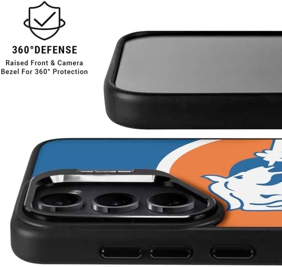 Skinit Kickstand Phone Case Compatible with Galaxy S24 Ultra - Officially Licensed NFL Denver Broncos Retro Logo Design