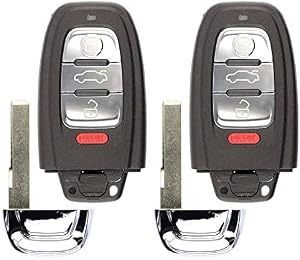 For 08-16 Audi A4 A5 Q5 A6 A7 A8 Keyless Entry Remote Smart Key Fob IYZFBSB802-2 PACK