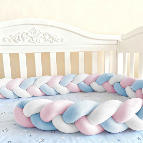 Soft Breathable Mattress Edge, Cotton Bed Set All Round Braided Pillow for Room.. (A22,100cm)