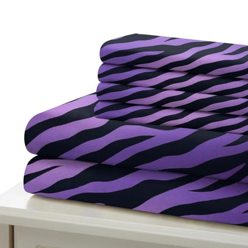 Housse de couette violet crâne 3D hypoallergénique microfibre - 7