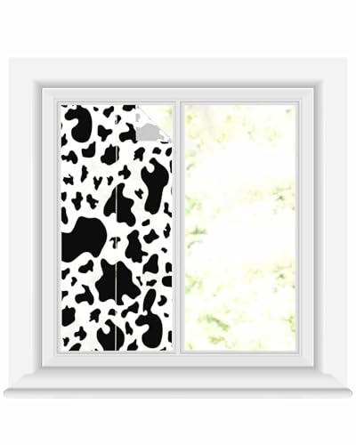 Película de privacidad para ventana con diseño de vaca 17.7"x39.3" miniatura 2