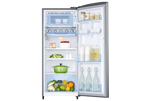 Image of Samsung 183 L, 3 Star, Digital Inverter, Direct-Cool Single Door Refrigerator (RR20H2723S8 /NL, Silver, Elegant Inox, Single Touch Defrost, 2026 Model)