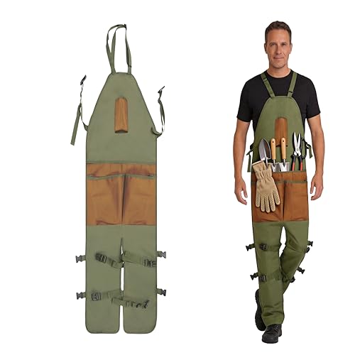 Kriopy Garden Apron,Apron for Men,Harvest Apron with Pockets for Man...