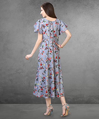 Image of QIQI Women's Crepe A-Line Maxi Casual Dress