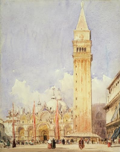 Impression Sur Toile Place Saint-Marc de Richard Parkes Bonington Toile Premium 60x90