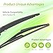 LKK Rear Windshield Wiper Arm Blade Assembly Kit Compatible with Nissan Pathfinder 2013-2020, Nissan Rogue 2014-2020, Rogue Sport 2017-2022, Infiniti JX35 2013, QX60 14-20 Rear Wiper Set