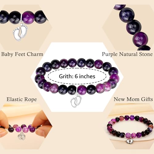 New Mom Gifts as 1st Mothers Day Gift for New Mom, Mom to Be Gifts for 1st Time Mom as Pregnancy Gifts for Women, New Mom Bracelet as Best Gifts for Expecting Mom for Mothers Day