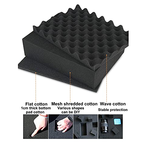 XBSXP Aluminium Hartschalenkoffer Aktentasche Toolbox Tragetasche Tragbarer Werkzeugkoffer Schützen Sie Ihre Wertsachen… – Bild 7