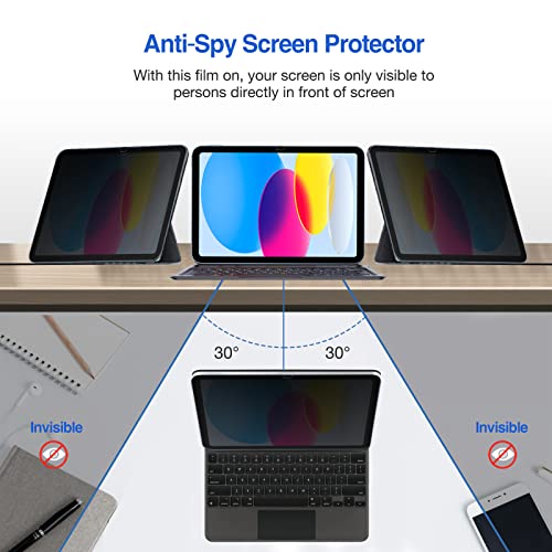 ProCase 1 Pack Privacy Screen Protector for iPad 11th Generation 2025 11 Inch/ 10th 10.9 Inch 2022 - Image 4