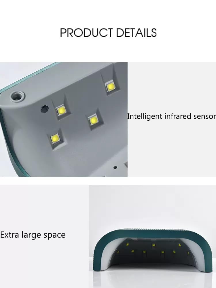 Lampada per unghie UV, Lampada per unghie 48W Luce UV per unghie con 3 timer Lampada per unghie UV LED Lampada per unghie Gel per unghie per kit smalto gel Strumenti professionali per nail art con s