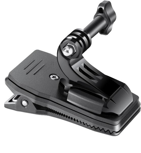 Image of SHOPEE 360 Rotation Backpack Strap Quick Clip Mount for Hero 13 /12 /11 /10 /9 /8 /7 /6 /5 /4 Black, Osmo Action 5 Pro /4 /3 and Other Action Camera