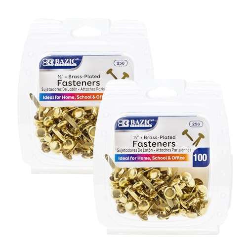 BAZIC Products attaches fenêtre 1/2 po laiton 100/paq lot de 2