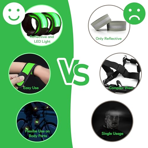 6 Stück LED Armbänder, LED Leuchtarmbänder, grüne LED Armbänder, Kinder grün - Bild 6 von 43