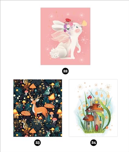 Brain Games - Sticker by Number: Whimsical Wonders (24 Images to Sticker): Includes 2 Foil Sticker Sheets to Complete Each Image!