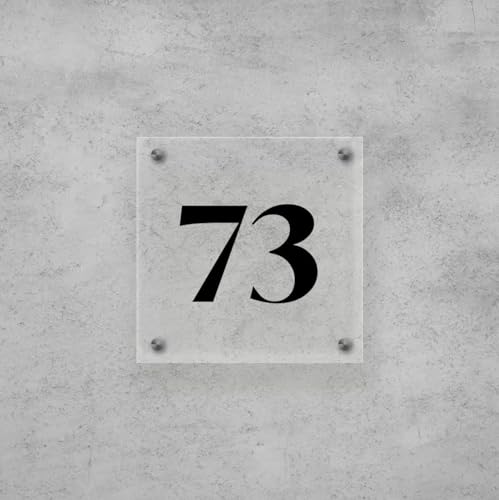 Plaque numéro de maison Plexiglas pour ne plus rater aucune livraison