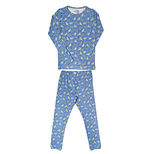 Copper Pearl Two Piece Long Sleeve Toddler Pajamas PJ Sets for Boys and Girls - Adorable Pattern Pajamas, Breathable Fabric to Keep Cool While Sleeping, Sizes 12 Months to 5T - Birdie