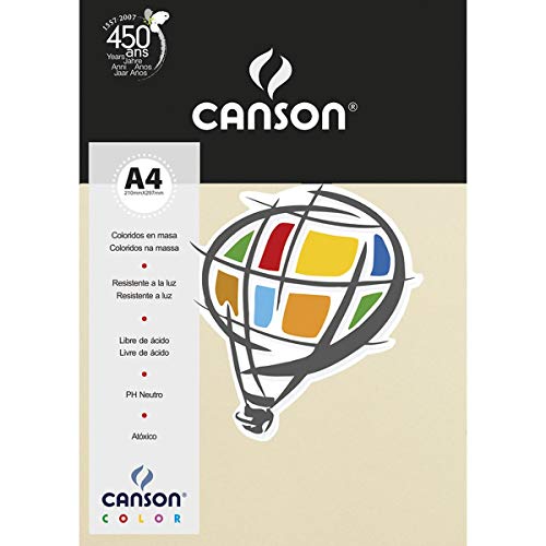 Fila Canson Papel, 210x297mm, Marfim