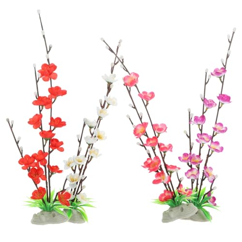 Decoración de sushi fácil de usar con flores artificiales para emplatados de sashimi limpios 2