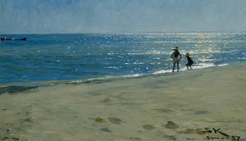 Lienzo Sun Glitter de Peder Kroyer para llenar de calma marina las paredes de tu hogar