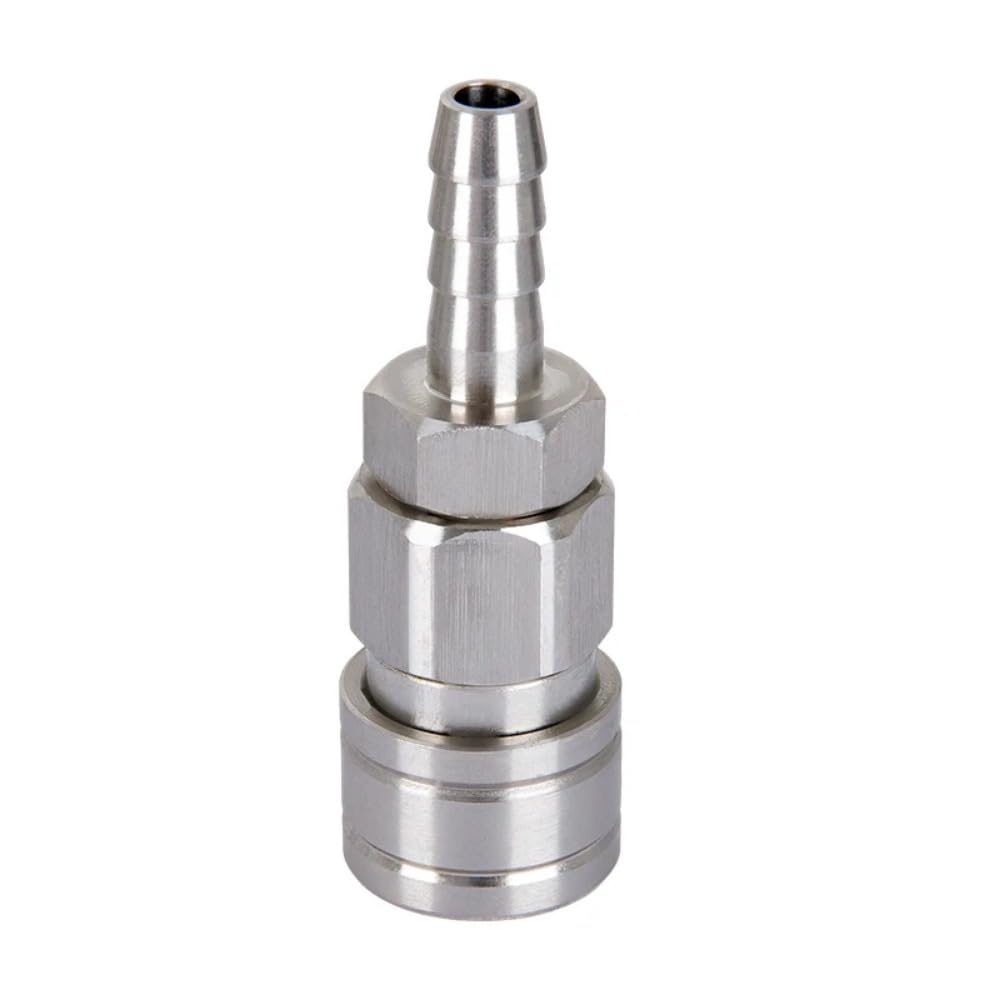 Szybkozłączka do węża 1/4" 3/8" 1/2" BSPT męska żeńska 8 10 12 mm Szybkozłączka do węża ze stali nierdzewnej 304 z samoblokującym się szybkozłączem pneumatycznym(Male 2)