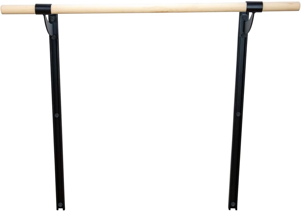 VITA Barre Wall-Mounted Ballet Barre, Wood | Adjustable Height, Made in USA, Home, Studio or Gym Exercise Equipment for Kids & Adults | Dance, Fitness, Pilates