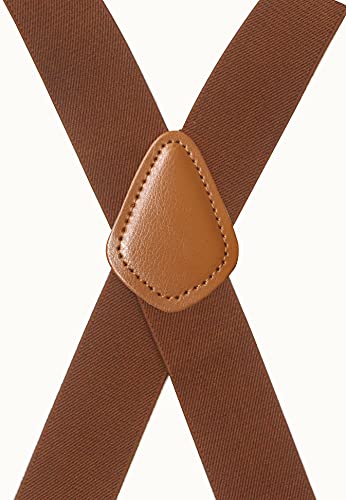 Image of Adjustable Elastic Suspenders for Men's and Women's with X Back Suspenders for Casual & Formal