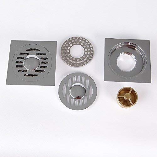 Soytich 100x100mm Dn 40 Scarico a Pavimento Grondaia Scarico Della Doccia Griglia Scolo Doccia Scarico 02