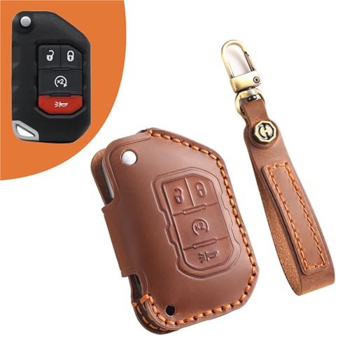 Funda llave para Jeep Wrangler JL y Gladiator JT de 2018 a 2024 2