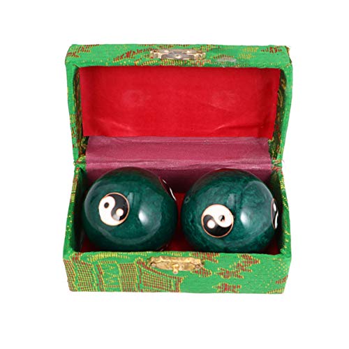Healifty Hand Massage Ball Chinese Tai Chi 47mm 1 Pair