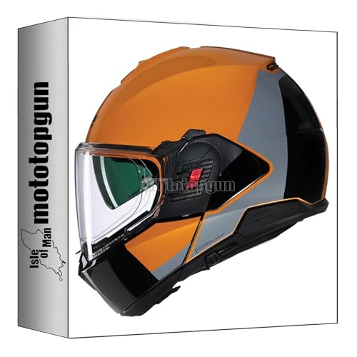 Casque moto modulable Nolan N120-1 Travelling Lineo blanc bleu rouge XXXL