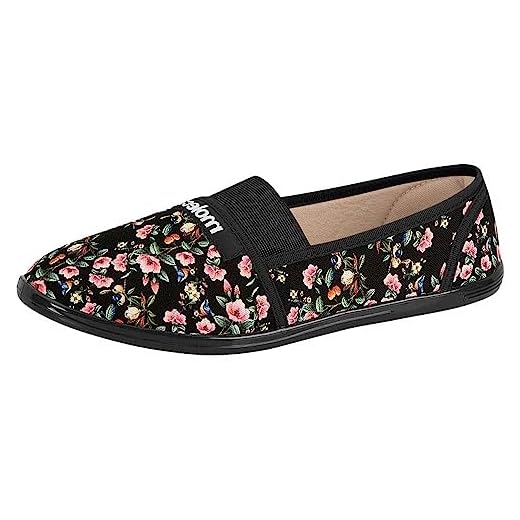 Alpargata Moleca Tecido Floral Lona Feminina - Preto - 37