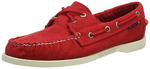 Sebago Damen Docksides Bootschuhe, Rot (Red Canvas), 40.5 EU