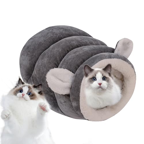 Lit chaud pour chat d'hiver contre le froid sac couchage semi-fermé - 2