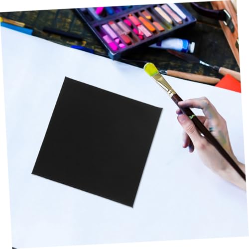 Lienzo negro para pintura tablero cuadrado algodón Uonlytech suave 7