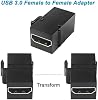 XMSJSIY Acoplador Keystone HDMI Hembra a Hembra Adaptador de Toma de Pared | Inserción de Alta Velocidad 4K para Placas de Pared Keystone Estándar - 4 PZS (Negro) 6