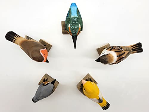 your castle Set of 5 handmade wooden birds, all of which goods are Bird ...