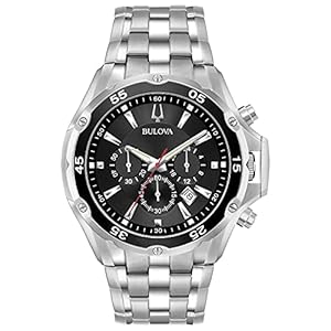 Bulova Men’s Classic Sport Stainless Steel 6-Hand Chronograph Quartz Watch